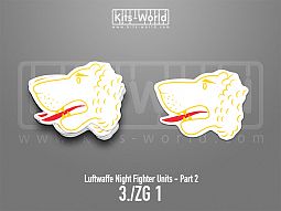 Kitsworld SAV Sticker - Luftwaffe Night Fighters - 3./ZG 1 
